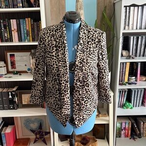 Cato Leopard Print Blazer
